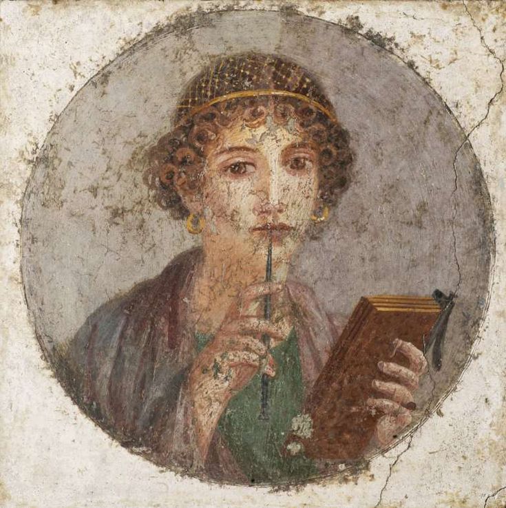 pittura pompeiana, la moglie di Terenzio Neo pittura pompeiana, la moglie di Terenzio Neo